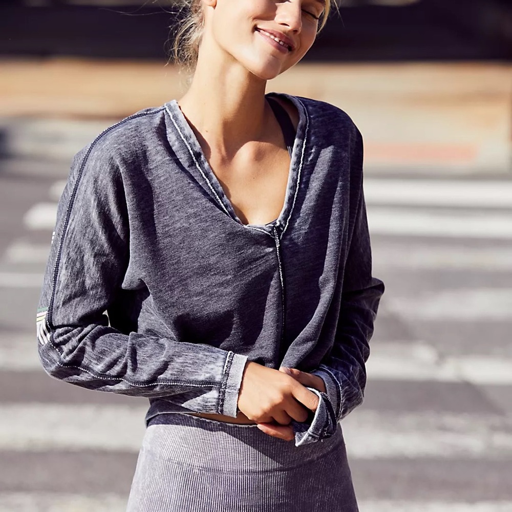 Free People Mix It Up Dolman Activate Tee - Picture 2 of 8